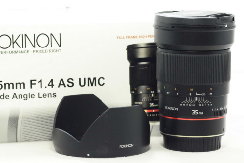Rokinon 35mm F1.4 AS UMC with AE chip for Canon