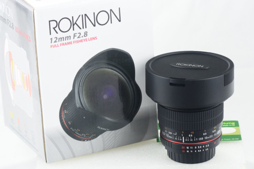 Rokinon 12M-N 12mm F2.8 ED AS IF UMC Fisheye AE chip for Nikon