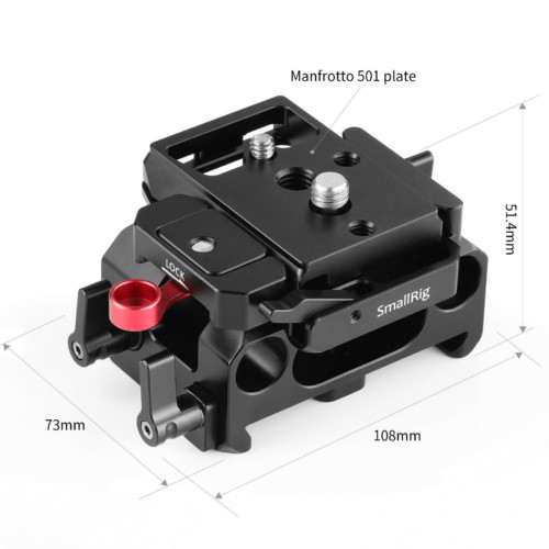 SMALLRIG Baseplate with Manfrotto 501PL DBM2266B