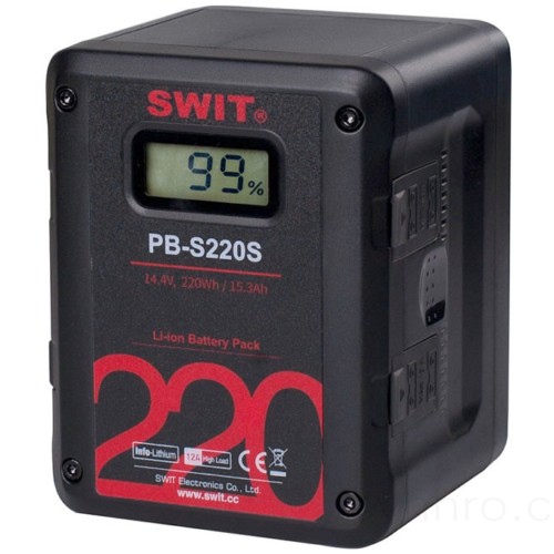 Pin SWIT PB-S220S 220Wh 4 D-Tap Heavy-Duty V-Mount Battery