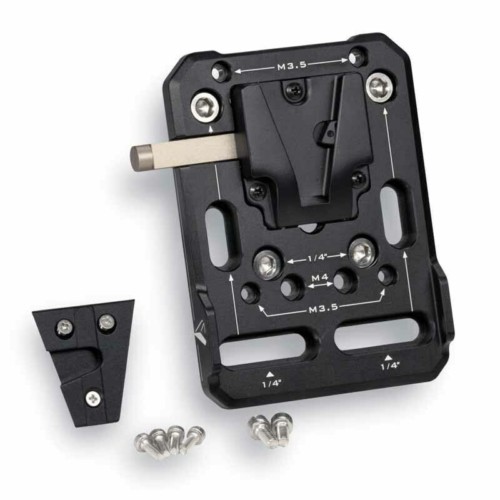 TILTAING Mini V-Mount Battery Plate with Rod Adapter