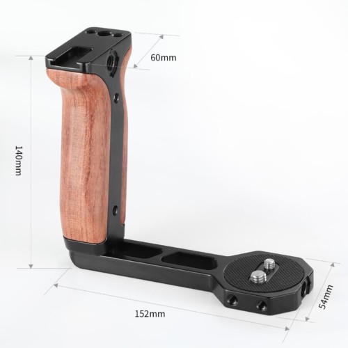 SMALLRIG Wooden Handle for DJI Ronin-S/Ronin-SC/Zhiyun Crane Gimbal BSS2222B