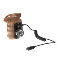 SMALLRIG Right Side Wooden Hand Grip with Record Start/Stop Remote Trigger for Sony HSR2511