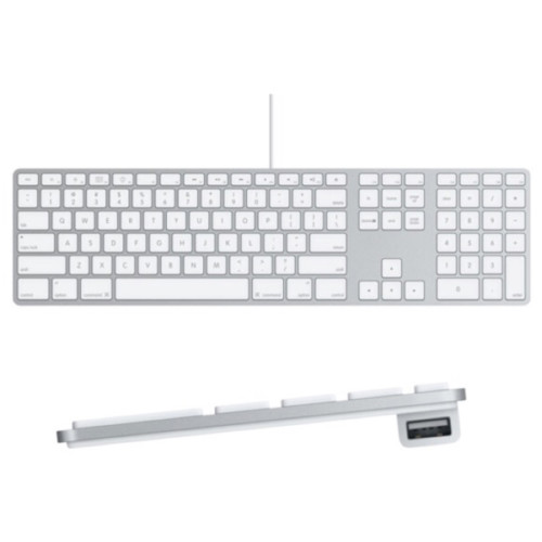 Bàn phím có dây Apple A1243 Wired Keyboard with Numeric Keypad (Silver)