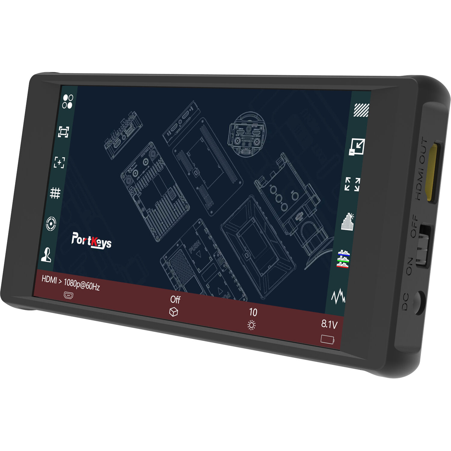 Màn hình PORTKEYS PT6 6″ 4K HDMI Touchscreen Monitor