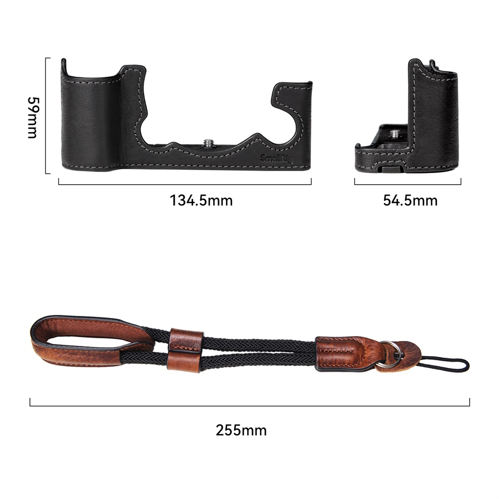 SMALLRIG Half Case / Wrist Strap Kit for FUJIFILM X-T5 3927