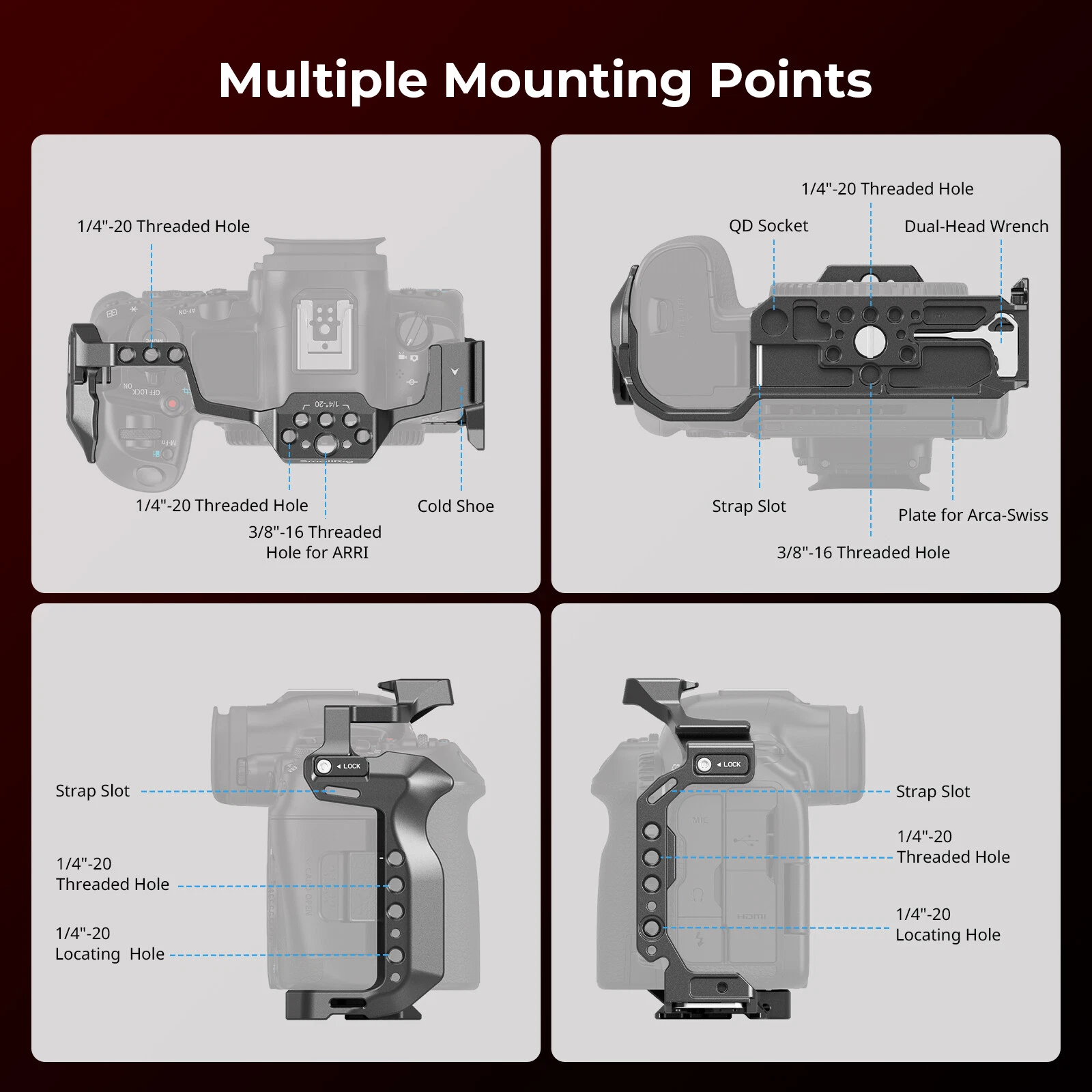 SMALLRIG Cage for Canon EOS R5 Mark II 4978