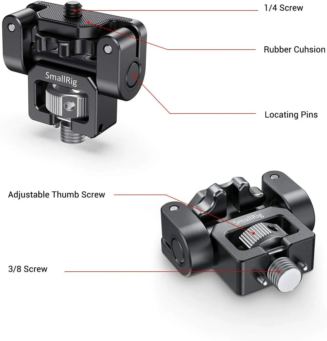 SMALLRIG Monitor Mount with Arri Locating Pins 2174B