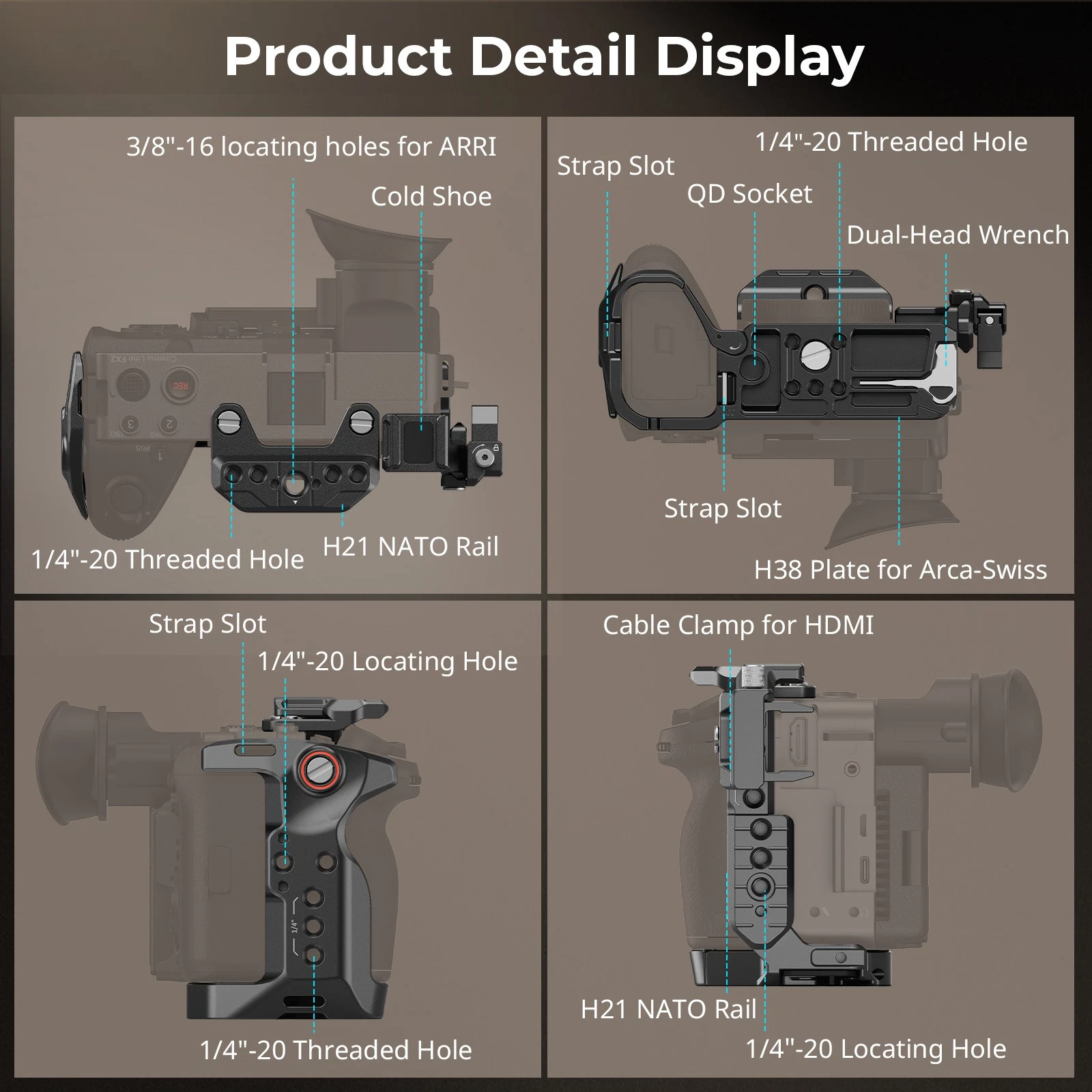 SMALLRIG Cage for Sony FX2 5587