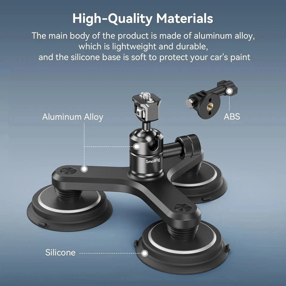 SMALLRIG Triple Magnetic Suction Cup Mounting Support Kit 4468