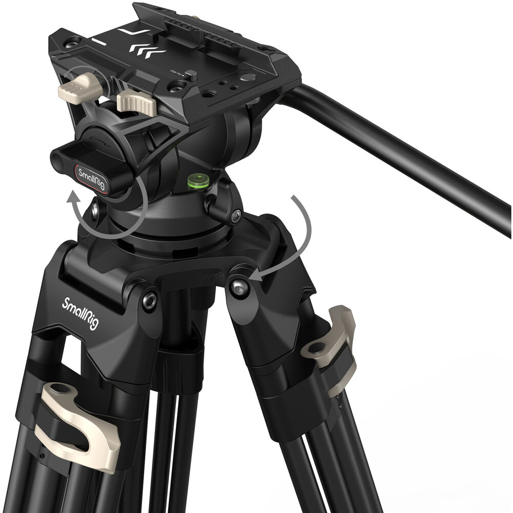 SMALLRIG AD-01 Heavy-Duty Tripod with Fluid Head 3751B